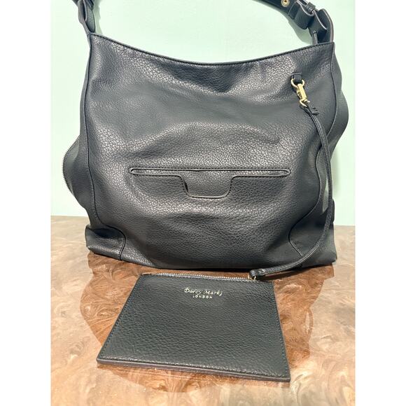 Darcy Marks London Black Pebbled Purse Tote and Coin Purse - Picture 5 of 14